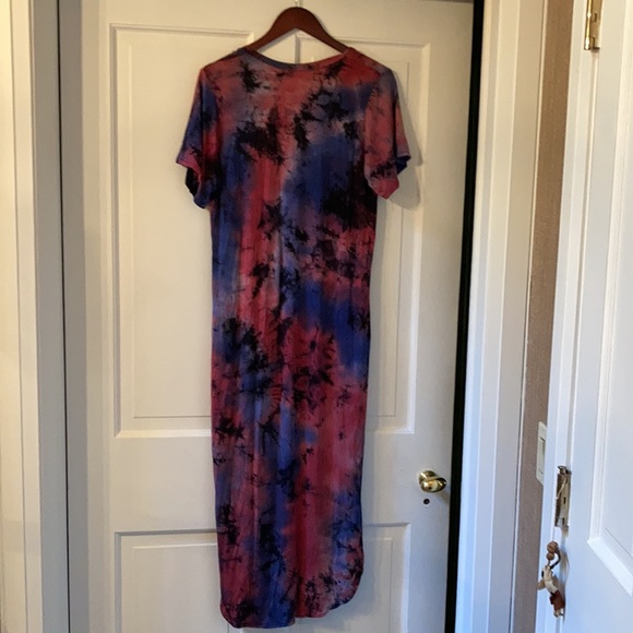 Cotton rayon jersey tie dye boho dress O/S - Picture 7 of 8